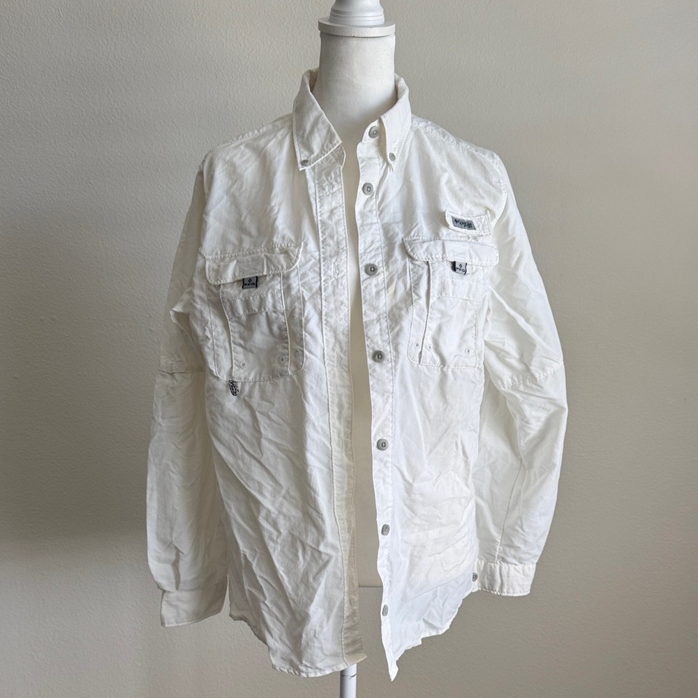 Women’s Columbia Fishing Shirt White Small
